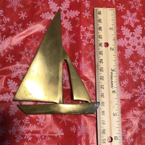 No Brand Other - Sailboat 5 inch tall, brass sailboat from estate sale